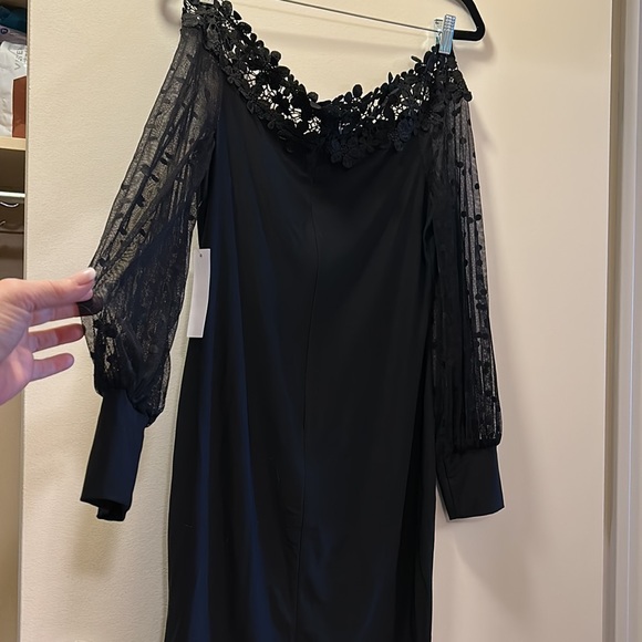 Never worn! Off the shoulder lacy and netted. - Picture 3 of 3